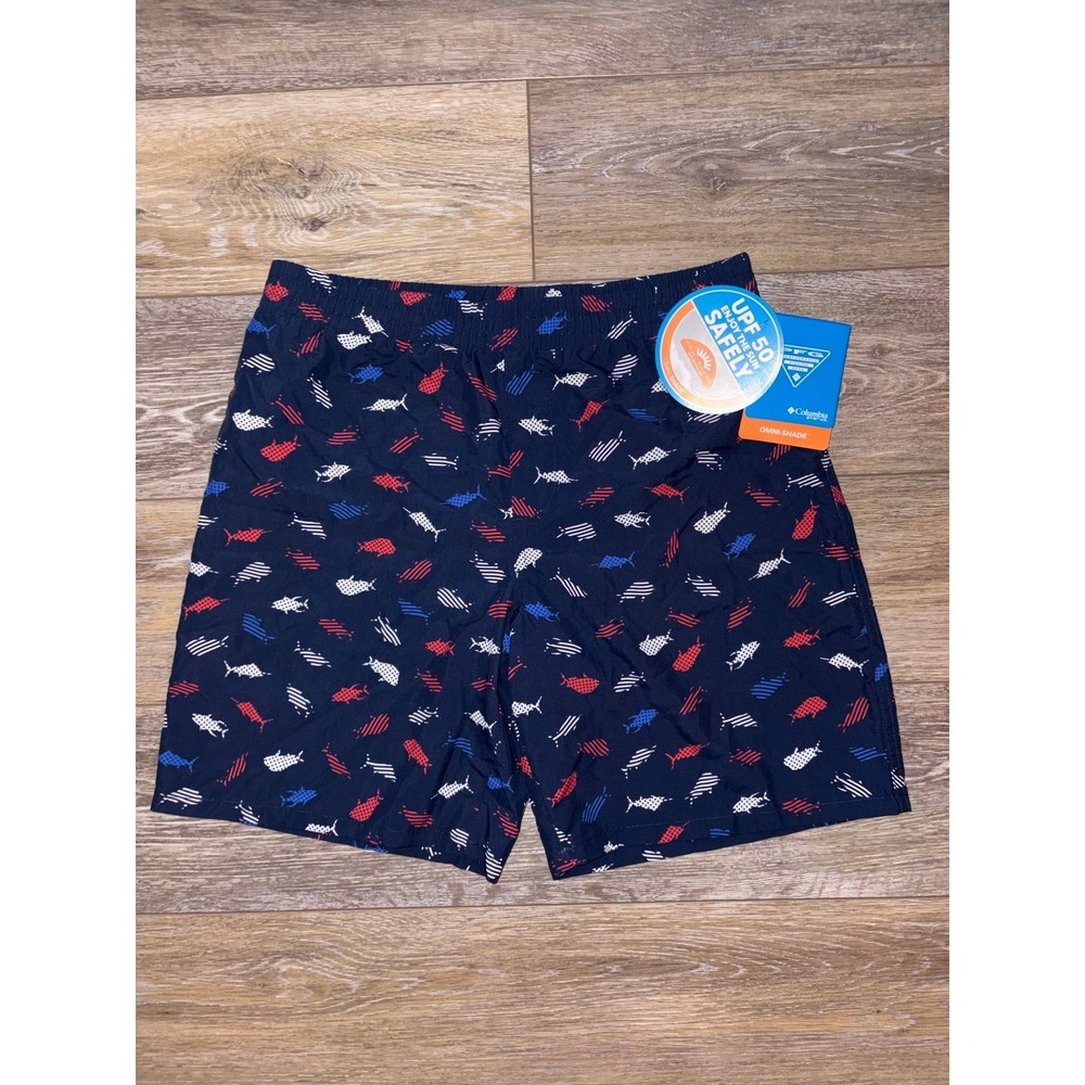 NWT Columbia Boys Super Backcast Fishing Shorts Youth Large (14/16) UPF 50